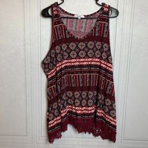 Angels Boho Summer Tank Top Crochet Bottom